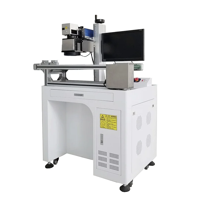 2024 CCD Visual Positioning Automatic Focus Vision System flying Co2 Galvo Laser Marking Machine for woodave