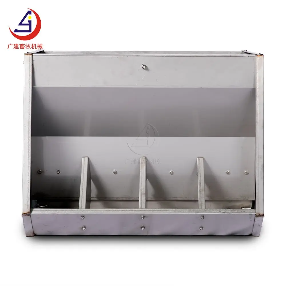 
Factory Price stainless steel double side automatic pig sow feeder trough Pig Farm Equipment  (1600238643264)