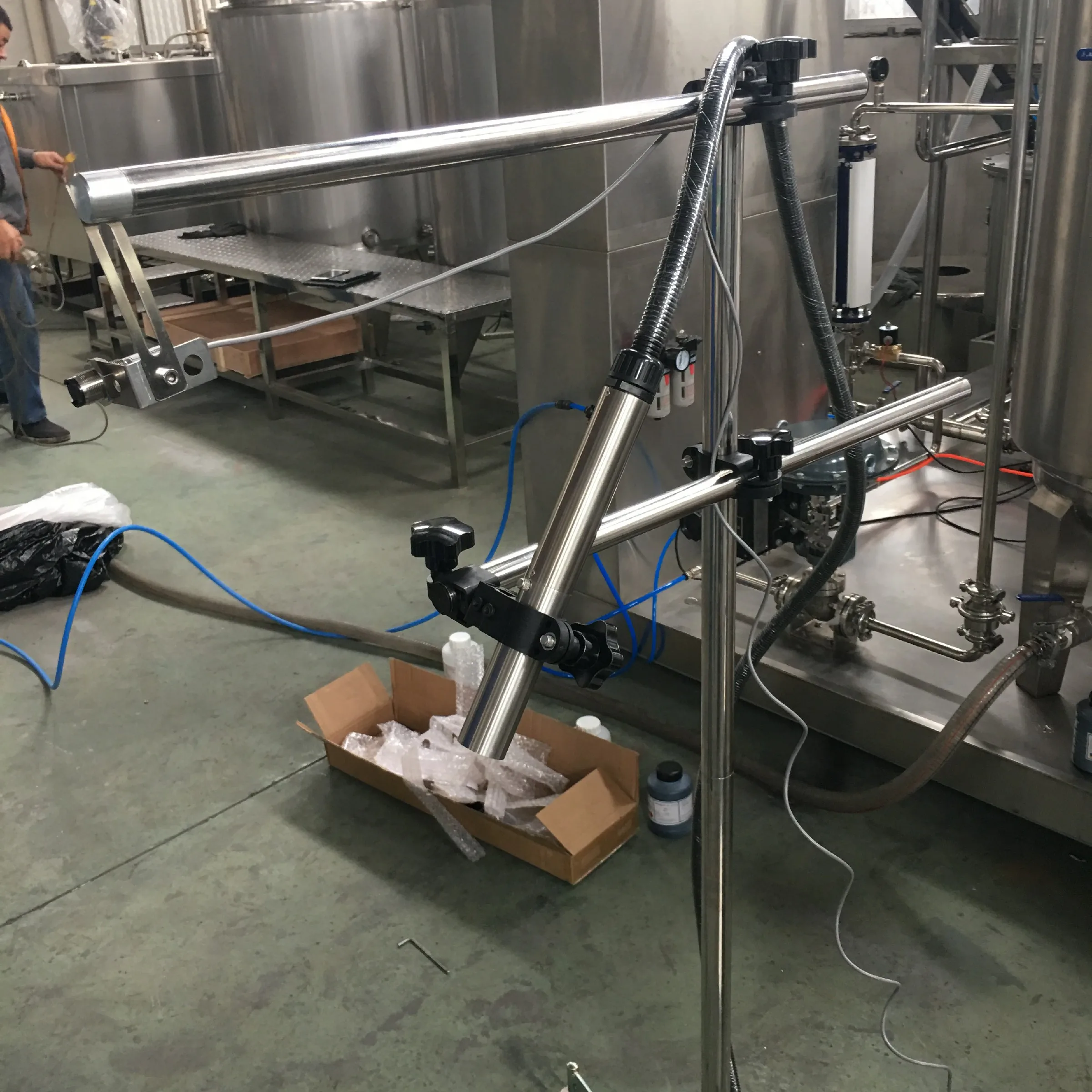 inkjet label batch code printer for beverage filling line