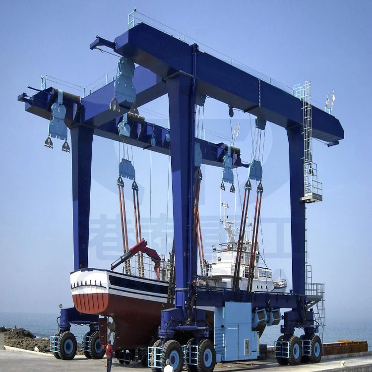 50ton 100ton 200ton 300ton 500ton Yacht Crane China Marine Travel Lift Hydraulic Boat Lift Cranes