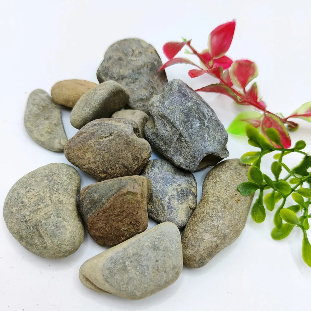 natural river stones flat river pebble stone Natural ecological landscape sand for Aquatic decoration