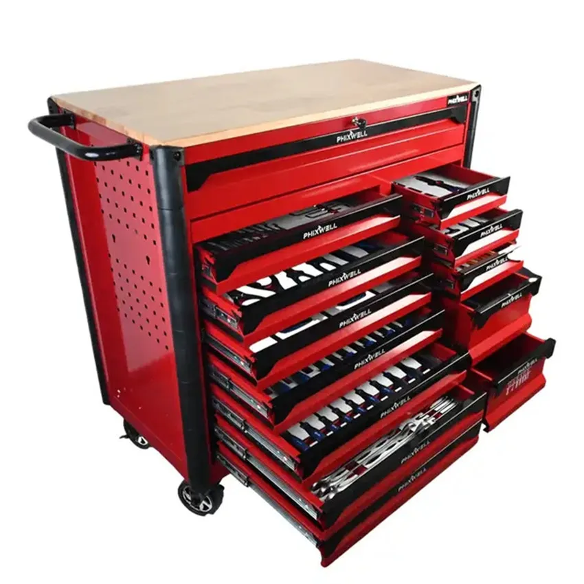 13 Drawer Tool chest Workshop Mechanic Tool Trolley with hand too set  jumbo Tool Cabinet