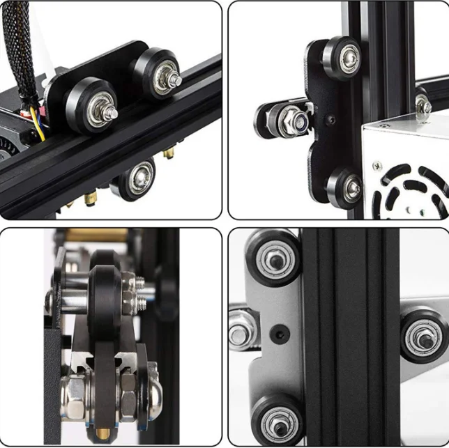 3D Printer POM Pulley black Wheels 625zz Plastic Linear Bearing 3D Printer Accessories