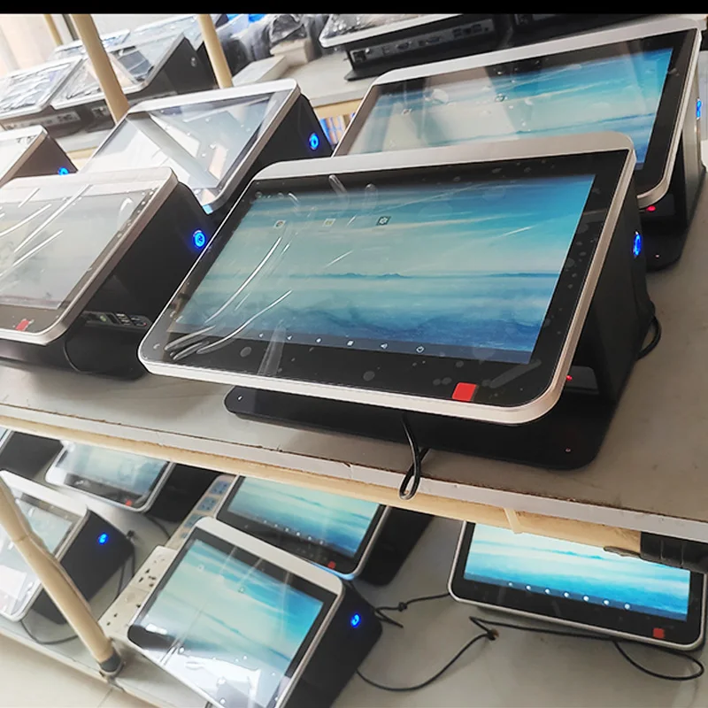 Настольный дизайн POS машина Windows системы сенсорный экран кассовый аппарат