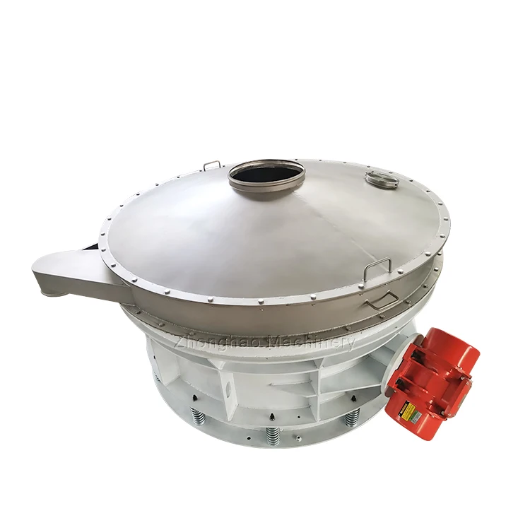 Hot direct discharge vibrating screen straight flow vibration screen for flour starch removing impurity