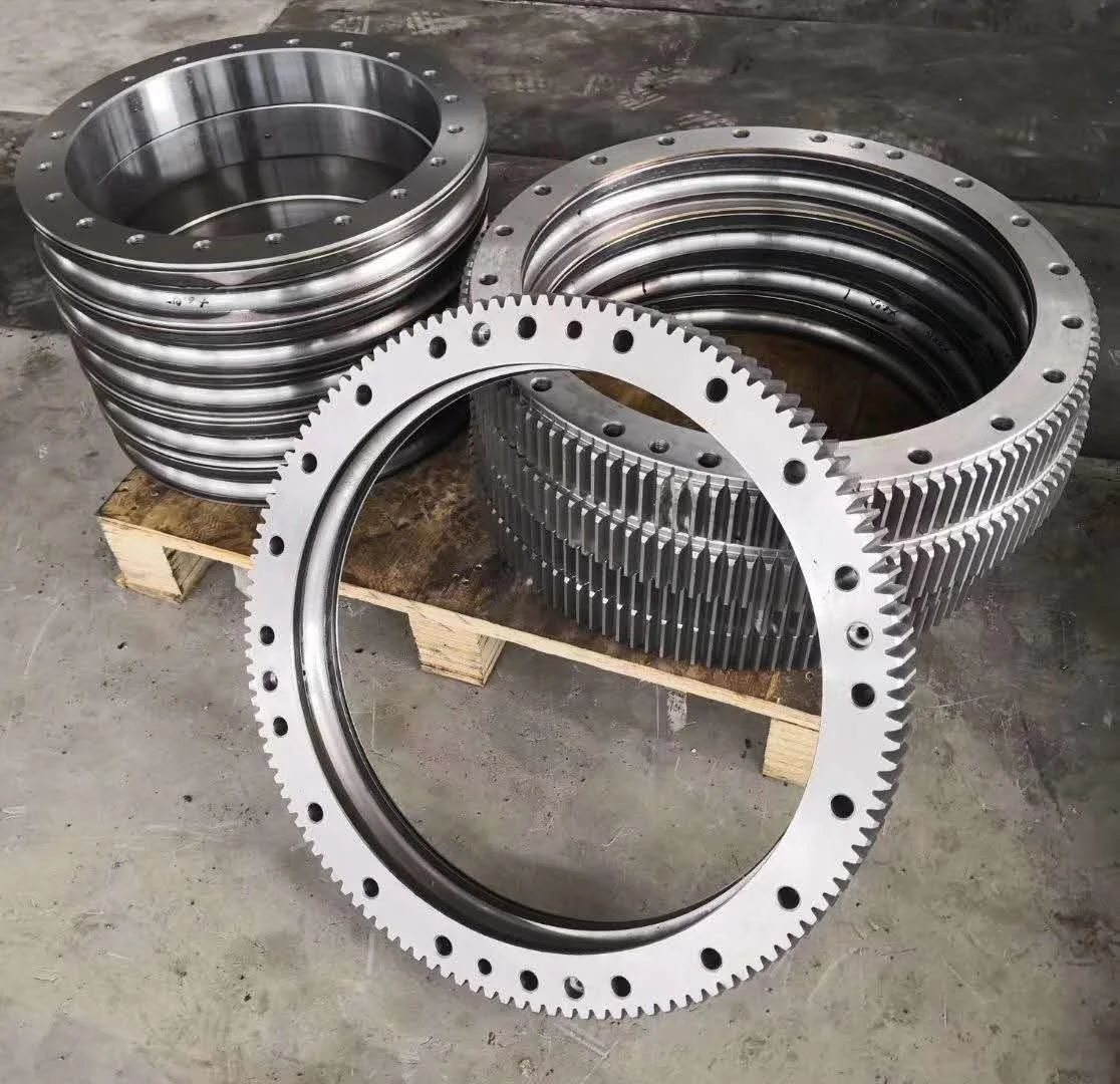 Supporting Slewing Bearing Rotation Drive Gear With Pinion Main Gear For Spur Gear cross roller rings