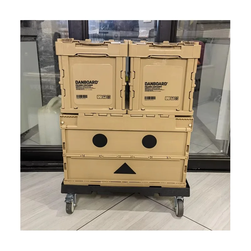 Manufacturer Wholesale Price Large Capacity Outdoor Plastic Rectangular Foldable Container With Cover