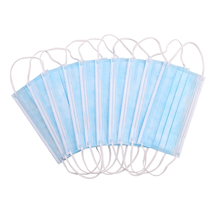 Masker 3ply Нетканые ушной sergical медицинских лицевых масок хирургические мускус 3 слоя одноразовые маски для лица RU 14683