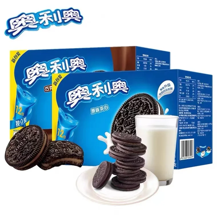 Oreo Sandwich Cookies Original Chocolate Flavor Snack Food Office Net Red Snacks Wholesale