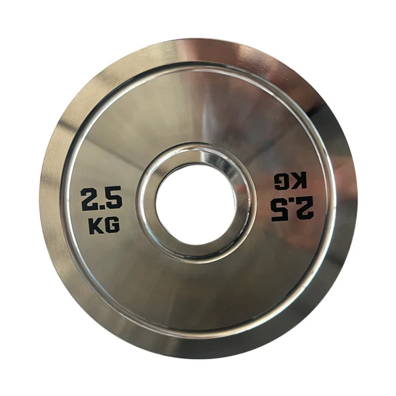 Wholesale Cast Iron Weightlifting Gym Weight Stack Plates Chromed Bumper Plates Barbell Competition calibrated weight plates