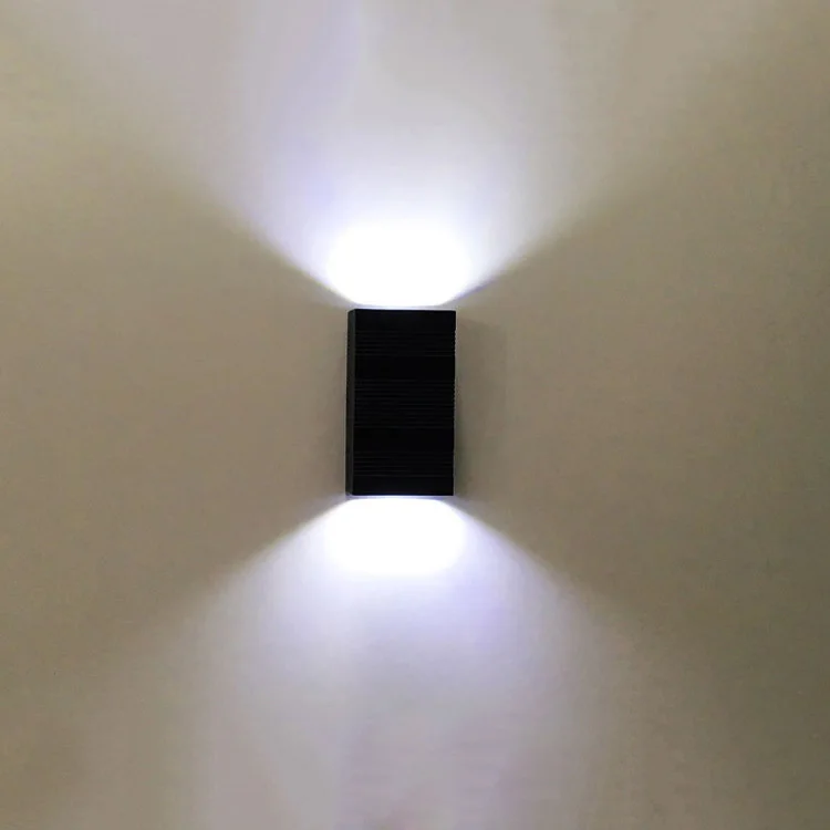 6W Square light Shaped Lighting Fixtures Decoration Aluminum exterior Wall Lamps For Hotel Garden passageway Site