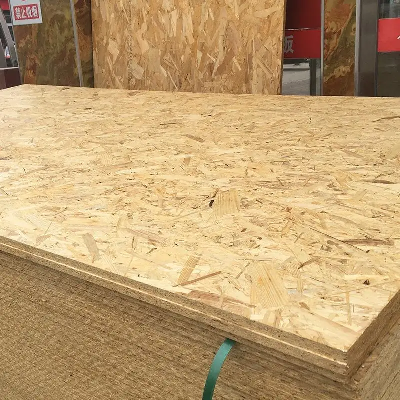 Wholesale 18mm Cheap OSB Board for Building Construction Wood Material Finished Indoor Application Flake Board