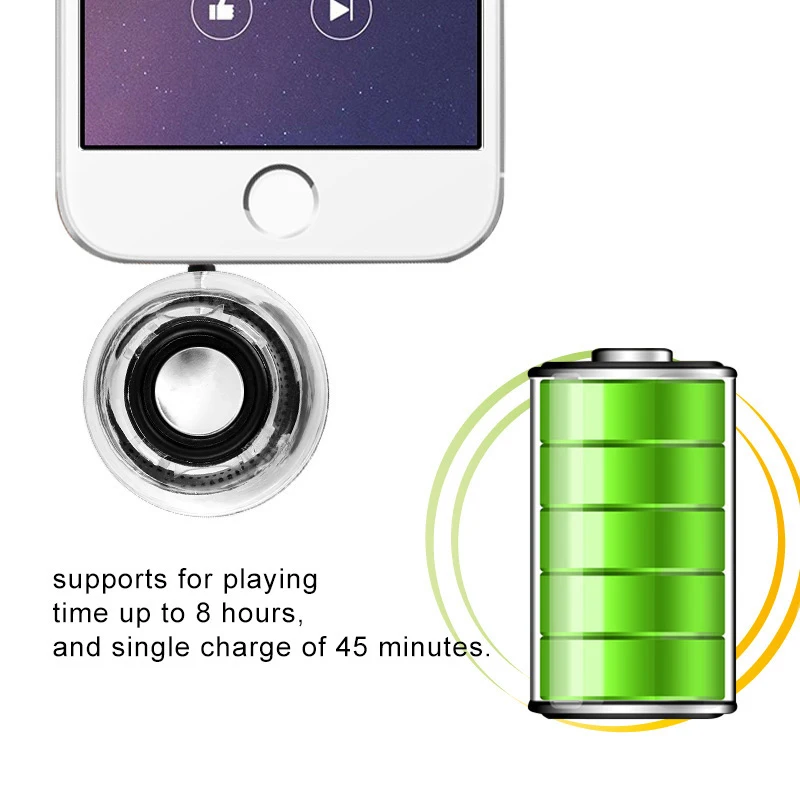 HIFI 3D Surround 3.5mm Aux Audio Jack Mini Portable Speaker for Smart Phone Tablet