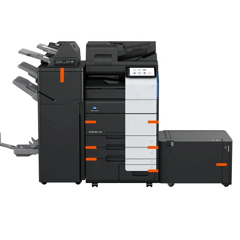 used copiers and printers Konica Minolta bizhub C650i C750i C360i C450i C550i A3 Color Laser printer with scanner and copier