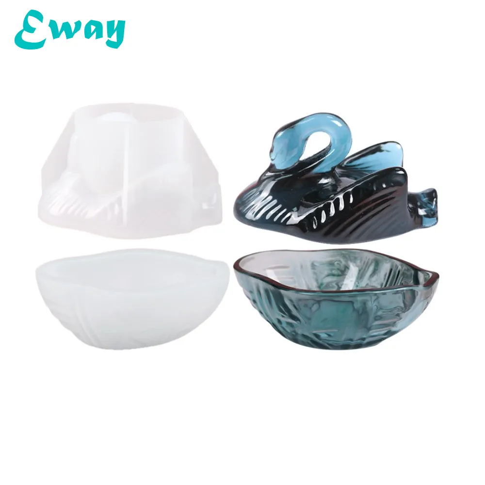 Swan 3d Table Gift Storage Box Silicone Mold For Epoxy Resin