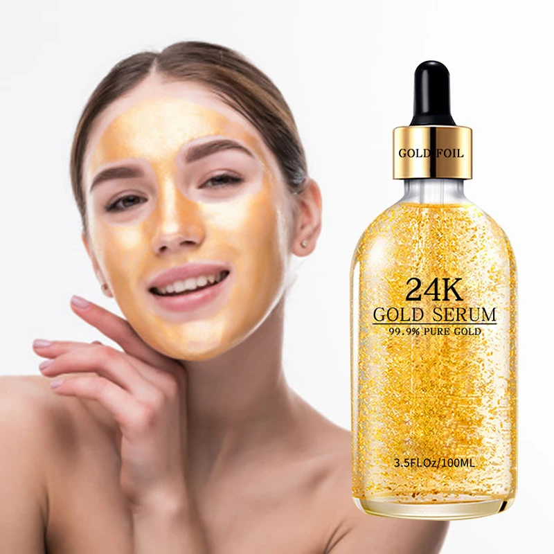 Oem Whitening Moisturizing Anti Aging Anti Wrinkle Best Face Package 24K Gold Serum