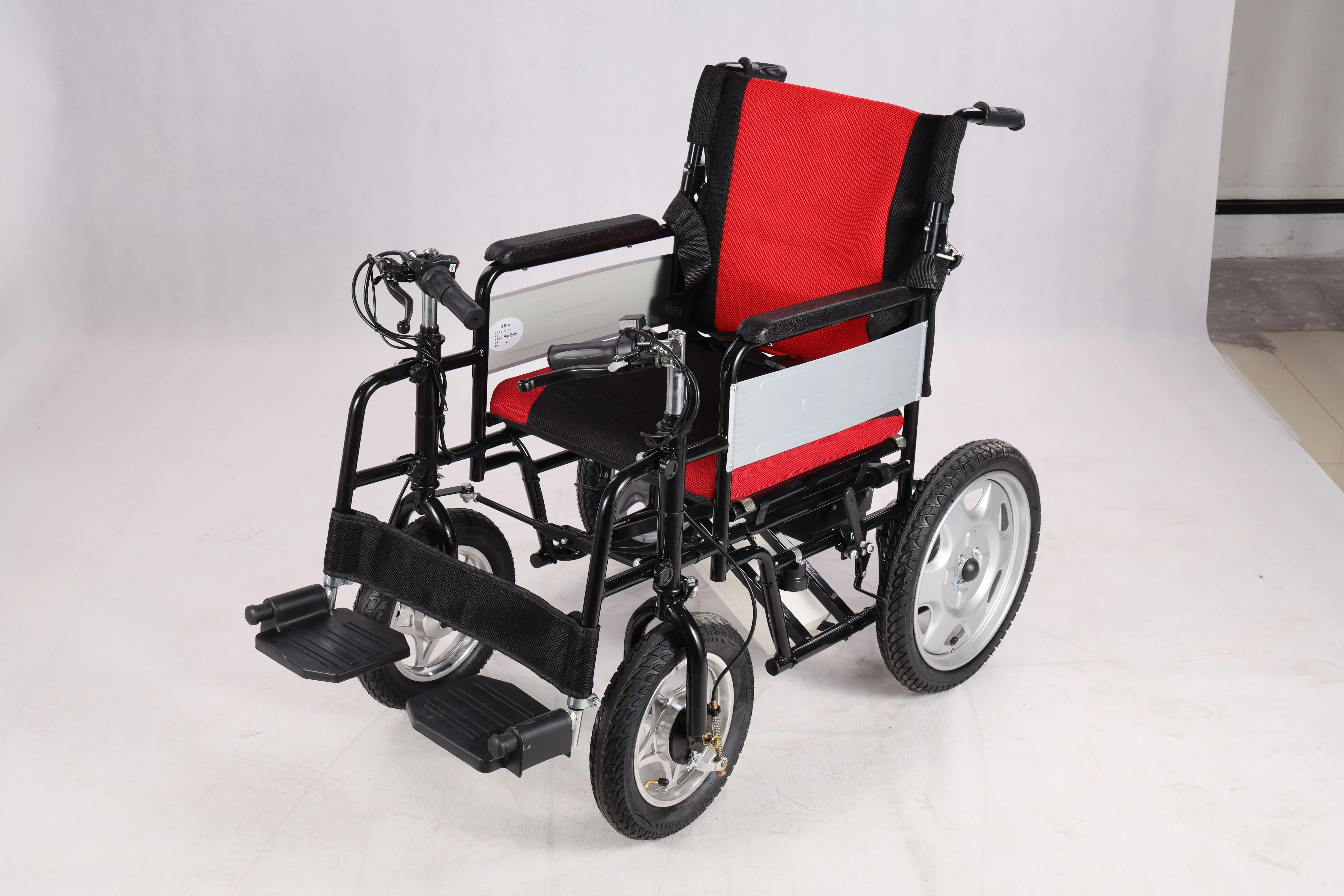 Double handle control     it can be upgraded Dual motors  electric wheelchair rehabilitation equipment
