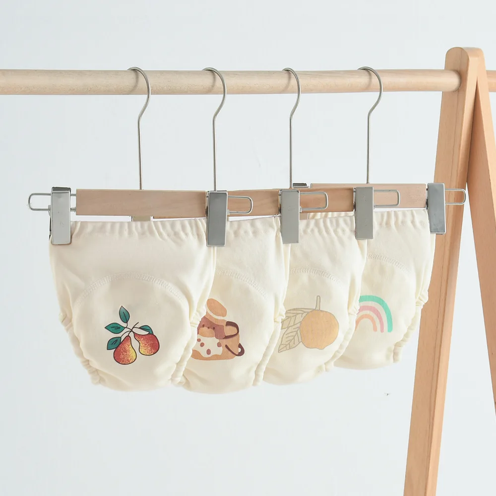 Wholesale 100% Cotton Infant Washable Comfortable Diaper Reusable Waterproof Baby Nappy Pants Baby Training Pants