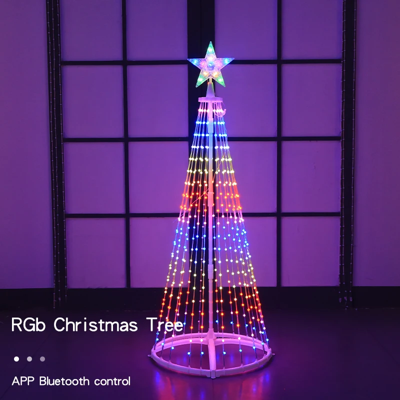 Factory Twinkle Christmas Wire Battery Net Light Conical Lamp For Bedroom Star Light