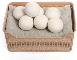 RWS Qualified Handmade Cut Drying Time Merino Wool Deryer Ball With Basket Package
