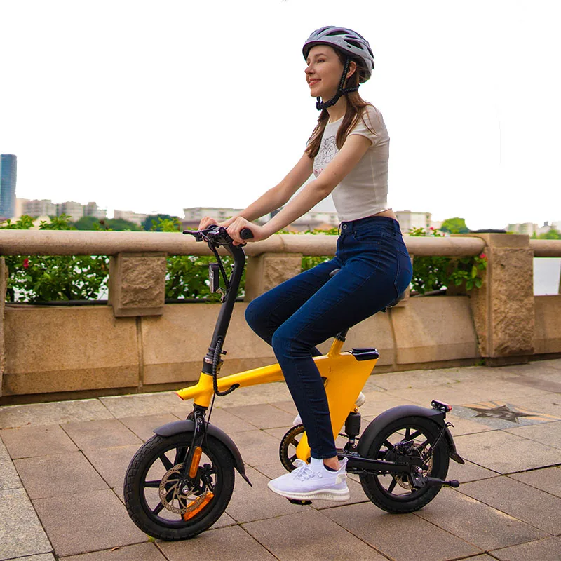 USA warehouse hx h1 14 Inch Air Wheel 55 KM Max Range road folding bike mini City ebike full suspension fatbike e-bike