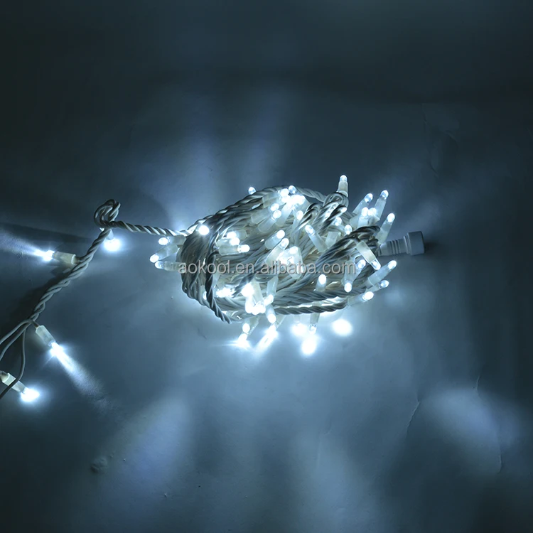 110V 220V Christmas LED Garland Waterproof Rubber Cable String lights