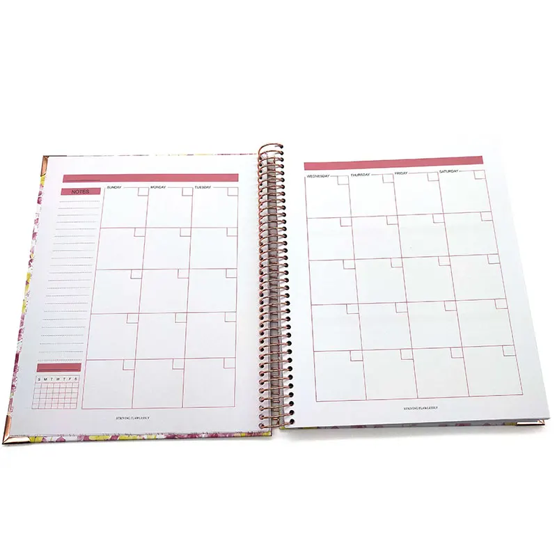 Custom Stationery A5 Spiral 2023 Daily Planner