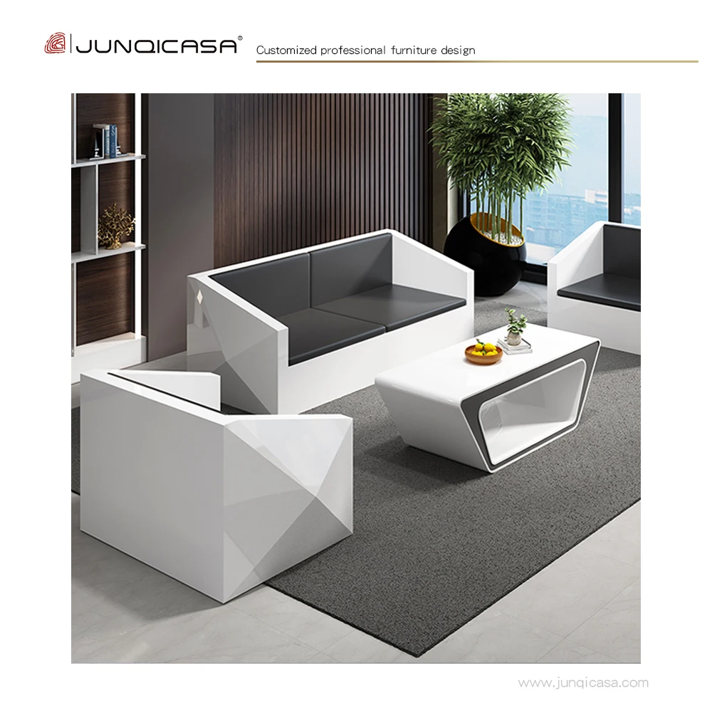 Modern Villa Sofa Latest Design Luxury Couch Home Living Room office reception sofas 2 3 Seater indoor leather Sofa