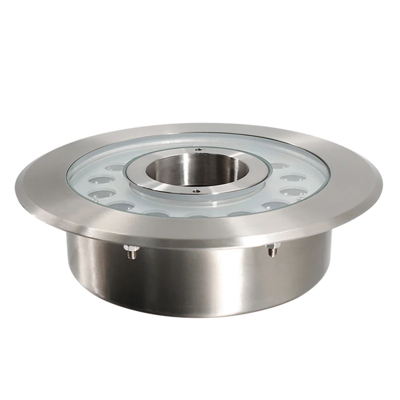 Nozzle Fixed 45W Multi Color 304SS LED Fountain Ring Light Stainless Steel 90 IP68 80 24V RISE Water Nozzle with Round Led 1500