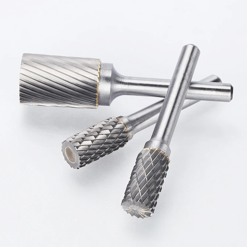 HUHAO 6mm Shank Drawing Tungsten Carbide Milling Cutter Rotary Tool Burr Rotary Dremel Metal Wood 4210