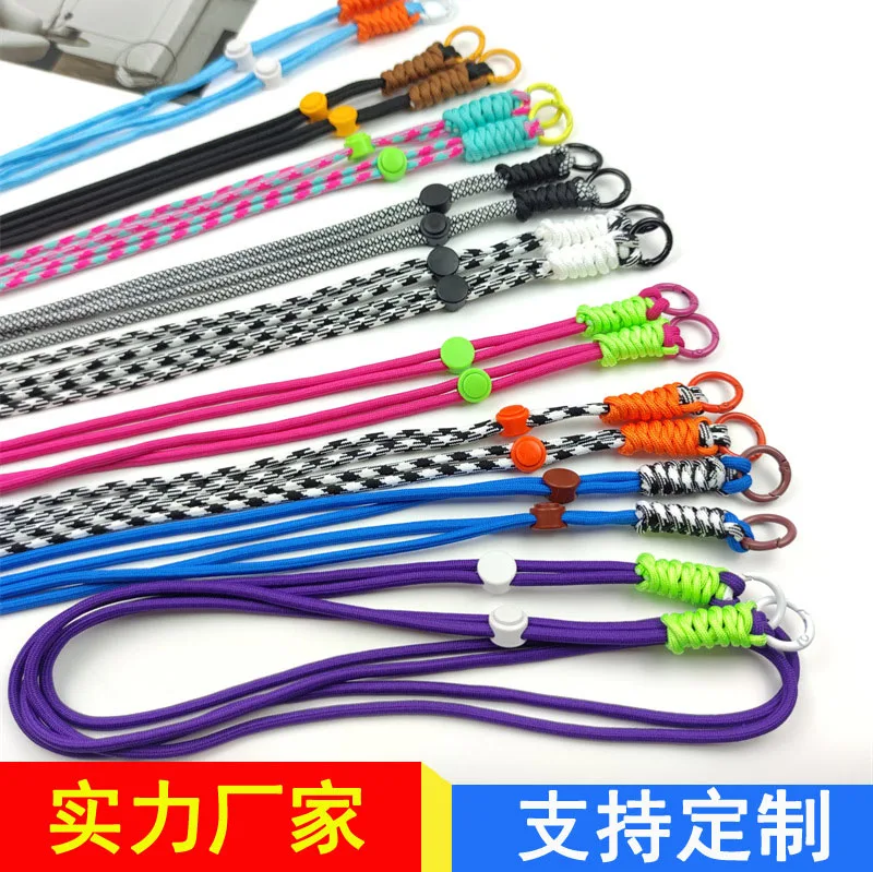 Handmade Braided Woven Para cord Strap For Mobile Phone Water Bottle Camera Adjustable Neck Shoulder Strap