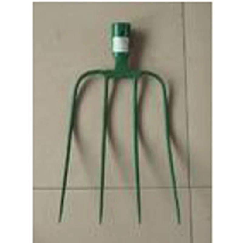 Фабричная кованая стальная фермерская вилка с четырьмя зубцами