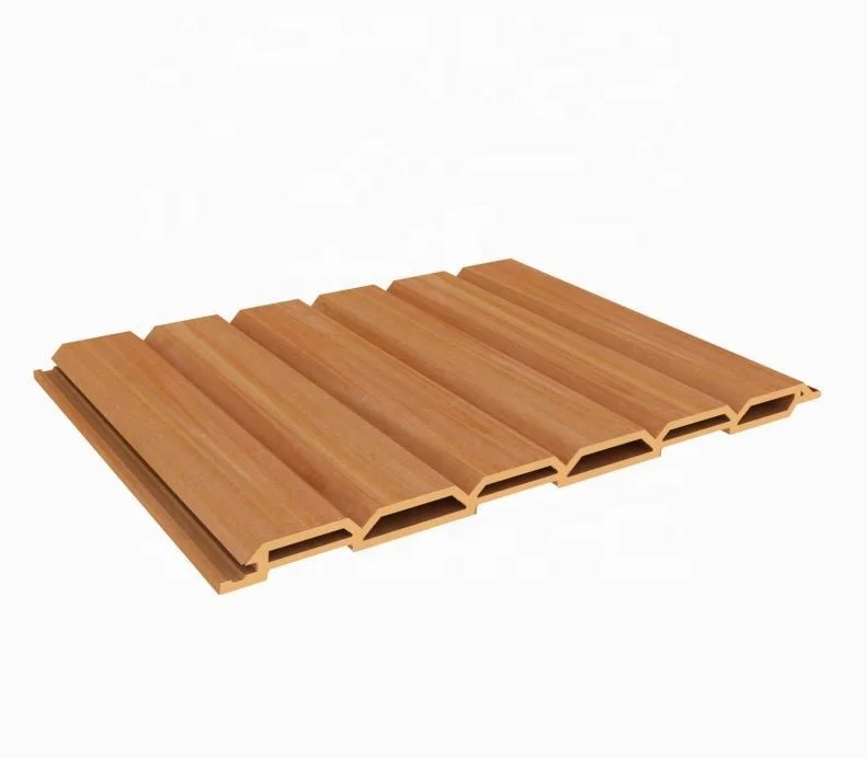 Wood grain customized design Moistureproof pvc Wood Plastic Composite wpc Ceiling