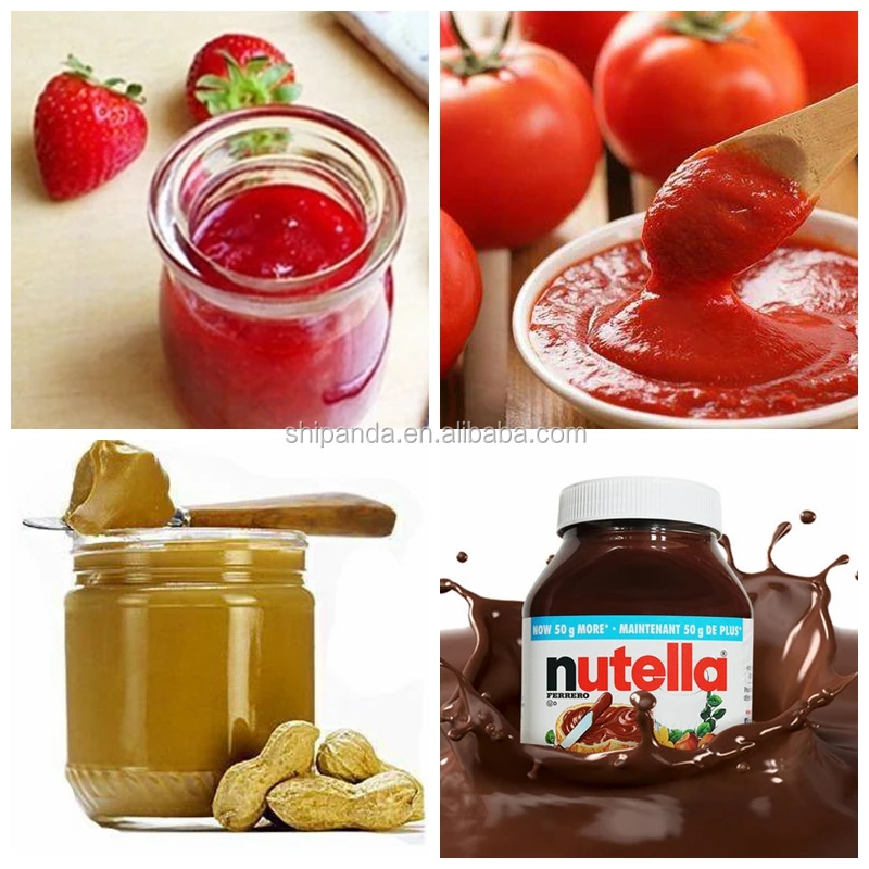 Automatic Peanut Butter Liquid Filling Capping Labeling Packing Machine Production Line in Glass Bottle Jar