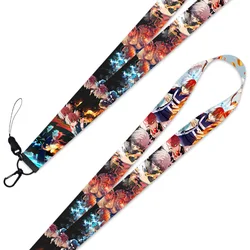 Anime My Hero College Cartoon Phone Rope Lanyard For Keys ID Badge Holders Neck Straps With Keyring