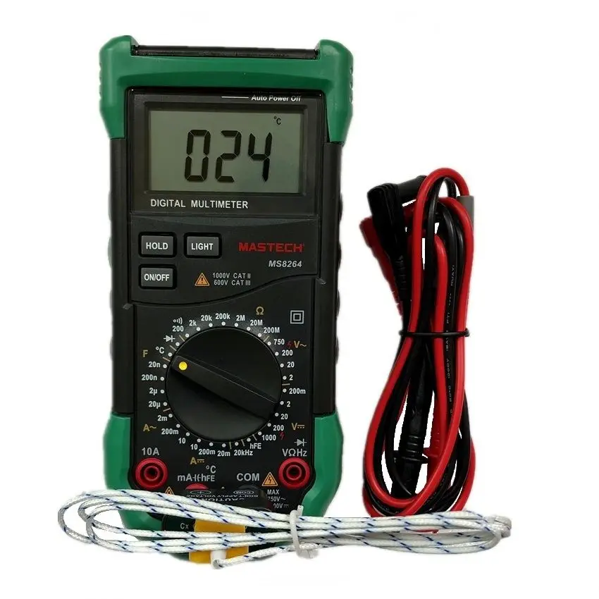 Mastech MS8264 Auto Range Digital Multimeter Full Protection AC/DC Ammeter Voltmeter Ohm Frequency Electrical Tester Diode Test