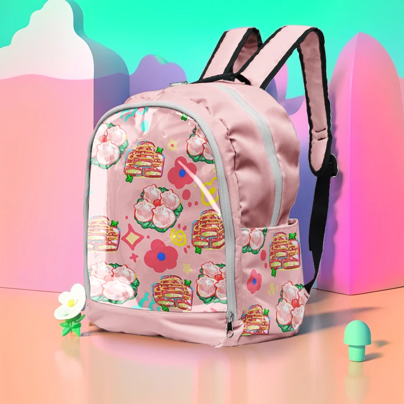 School backpack aceptar oem odm clear backpack with logo transparent backpacks for children