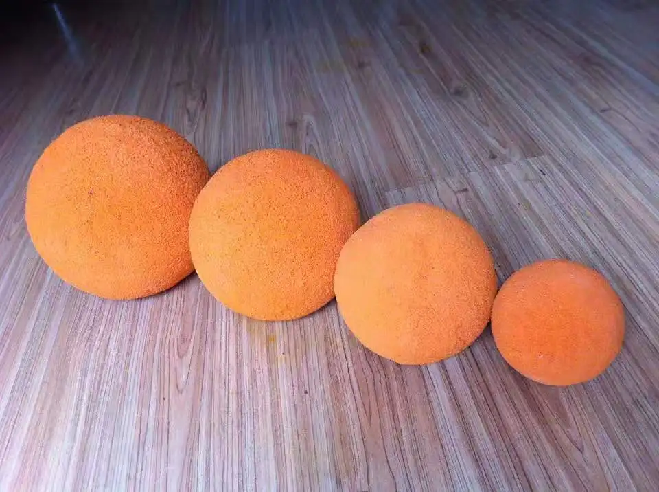 Concrete Pumps Cleaning Sponge Rubber Balls Sponge Balls for Pipe Cleaning