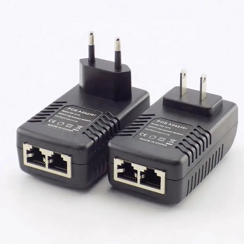 12V 1A POE Injector Wall Plug POE Switch Power Supply Adapter Wireless Ethernet Adapter For IP Camera CCTV US/EU Plug G16