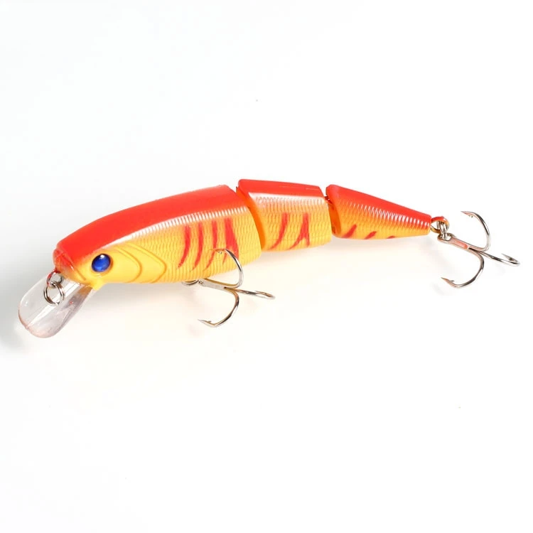 Top Right 14g 10.5cm MJ005 Multi Jointed Swimbait Fishing Lure 3 Section Lifelike Swimbait Multi Jointed Bait