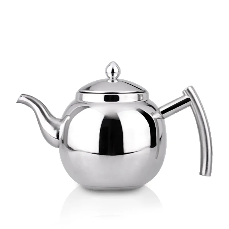 New kitchenware kettle double walled coffee drip tea pots stainless steel teapot with filter