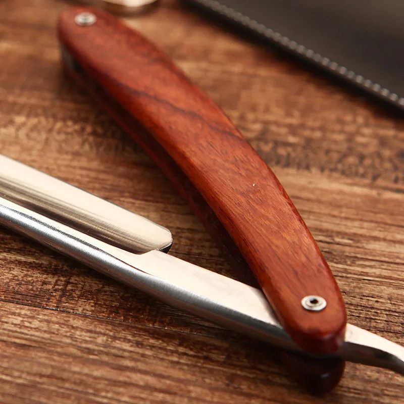 
Shaving Straight Razor Suit Cut Throat Carbon Steel Barber Sharpen Straight Shave German Safty Shaver Throat Razors Gift box 