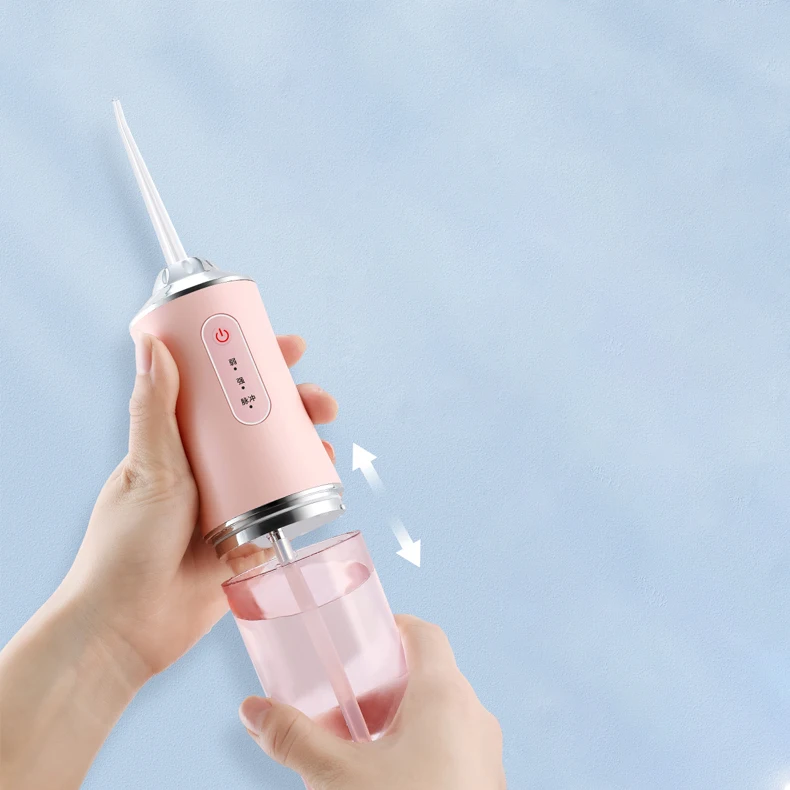 Portable rechargeable tooth cleaner rotatable usb cordless dental oral irrigator water flosser