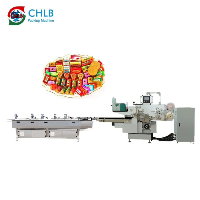 CHLB Full Automatic chocolate Folding packing machine chocolate bar packaging line wrapping machine