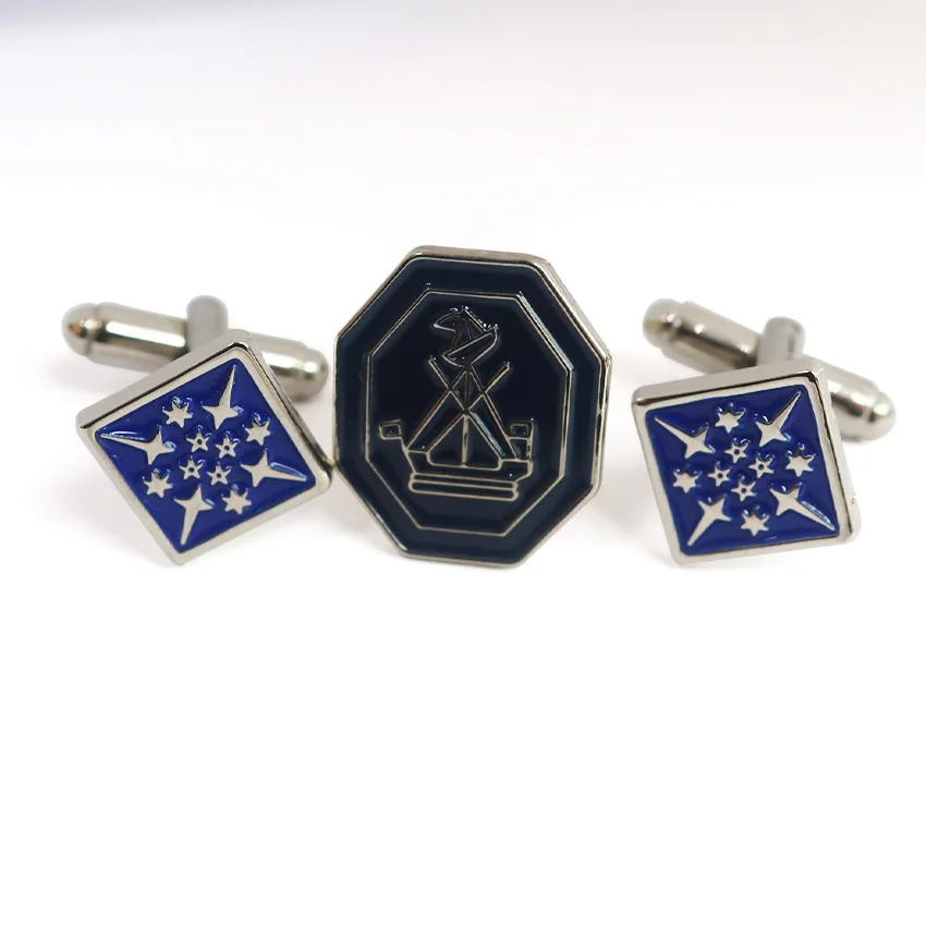 Manufacturer luxury cuff links custom logo beautiful suit shirt cufflinks set for men