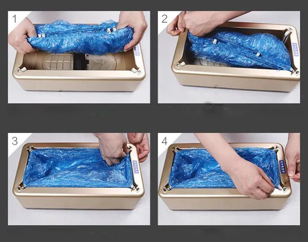 Fully Automatic Intelligent Steel Non-Woven Shoe Cover Dispenser Machine Electric Power Source for Household Use