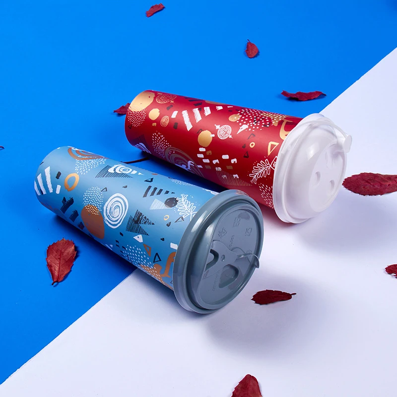 Cheap plastic cups 500ml 500count box IML plastic cups extra thick 16 oz full print plastic cups