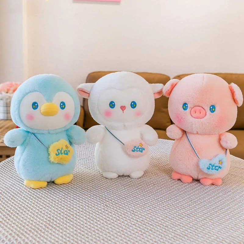 2024 New Styles 20-25cm Wholesale Cute Plush Animal Toys for Crane Claw Machine Cartoon Stuffed Bear Plushies for Kids Gift