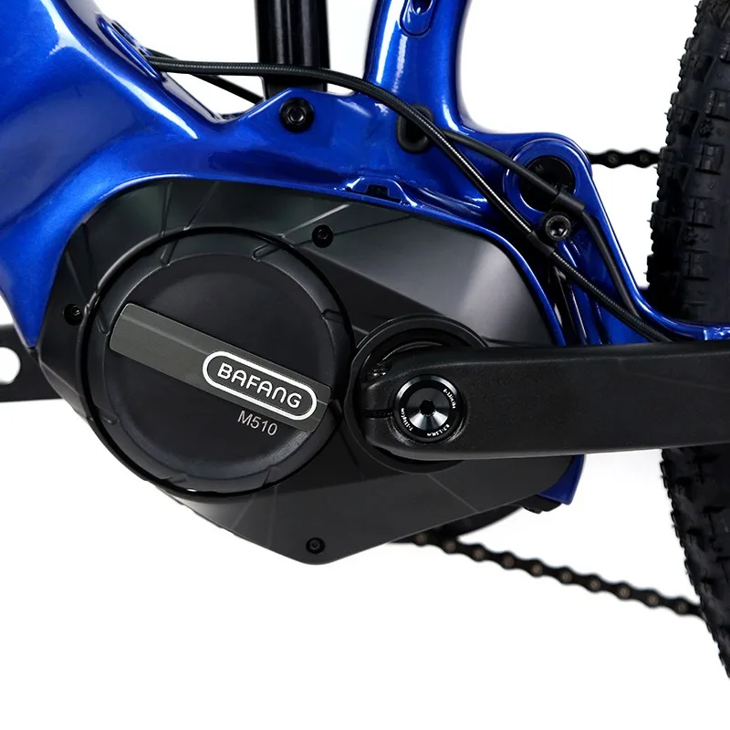 48V 250W Electric Carbon Fiber EM6 Mountain Bike Octagon Center Motor 12-Speed Shimano Derailleur Disc Brake 29-Inch Tire Width