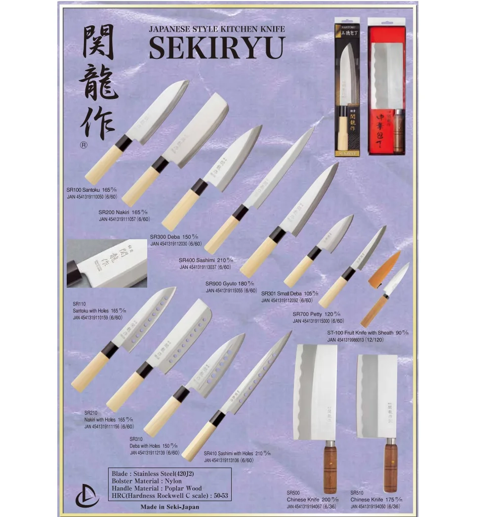 Japan cutting cleaver knives cooking fruit food knife stainless steel kitchen knifes